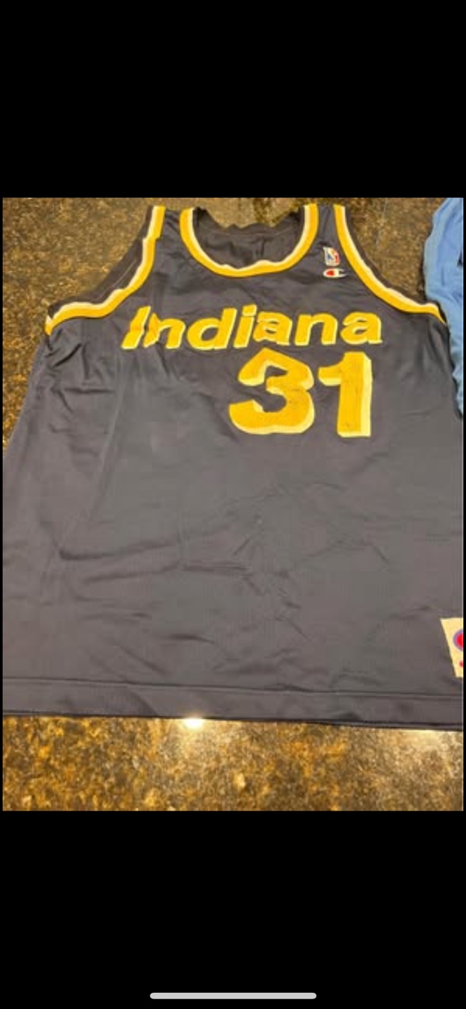Vintage Indiana Pacers #31 Champion NBA Jersey Size 44