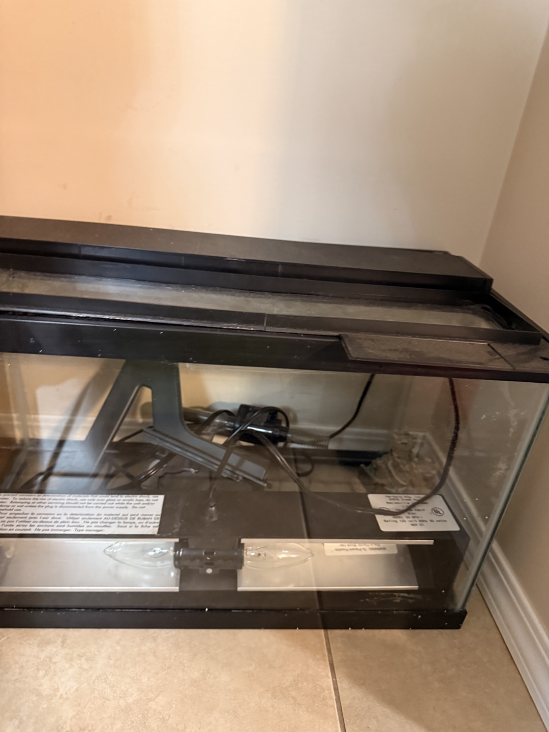 Small Fish Tank with Light