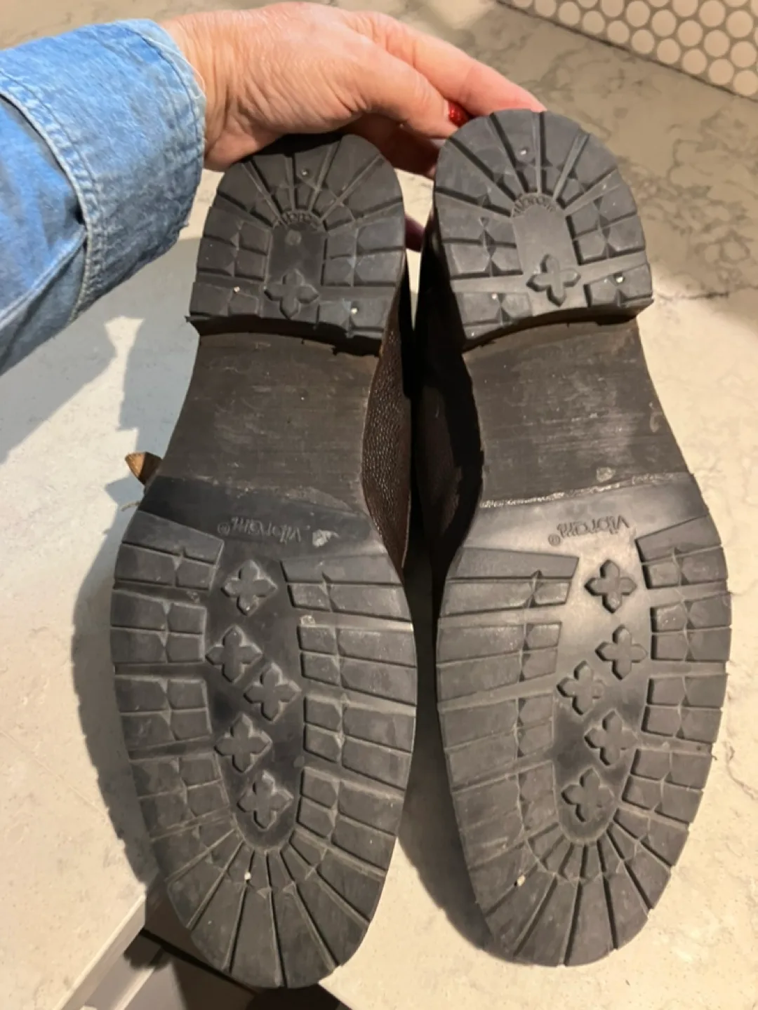 Men's Brown Leather Double Buckle Boots image indicator(2)