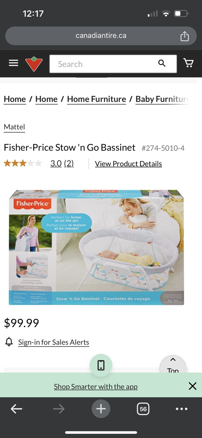 Fisher-Price Stow 'n Go Bassinet