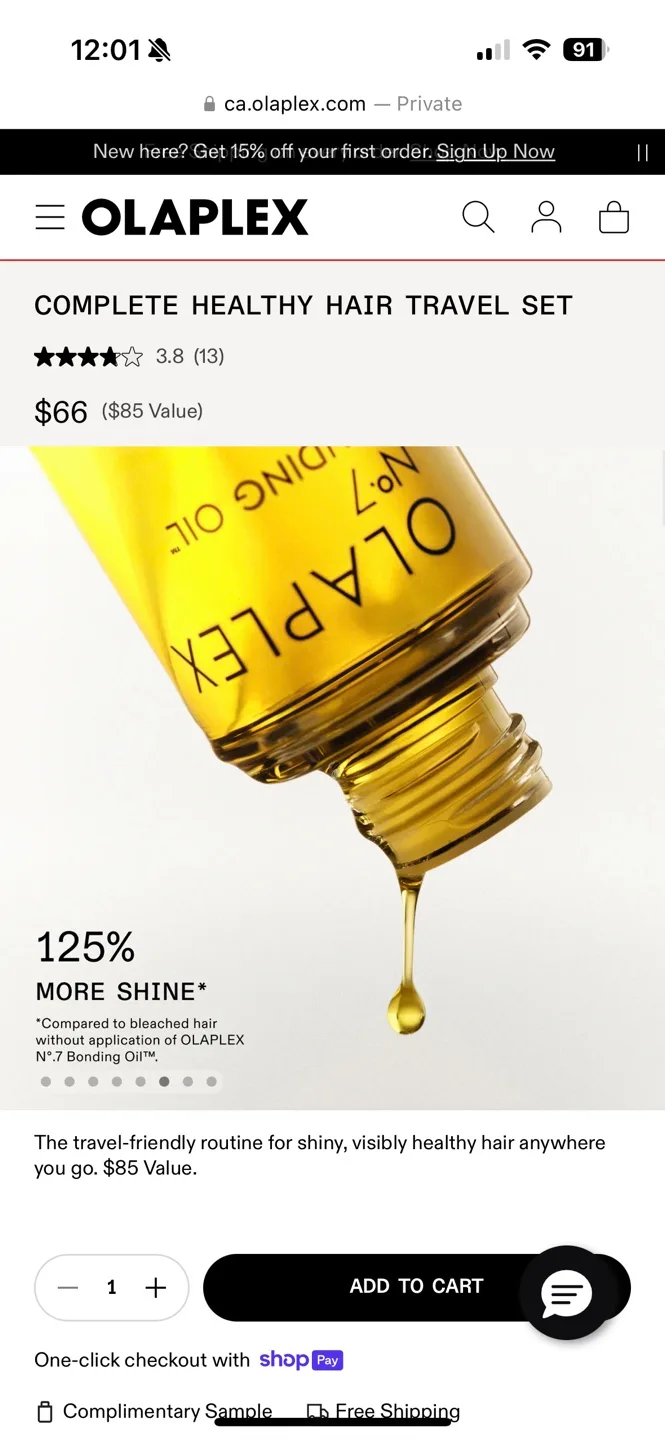 Olaplex No.7 Bonding Oil Travel Size image indicator(2)