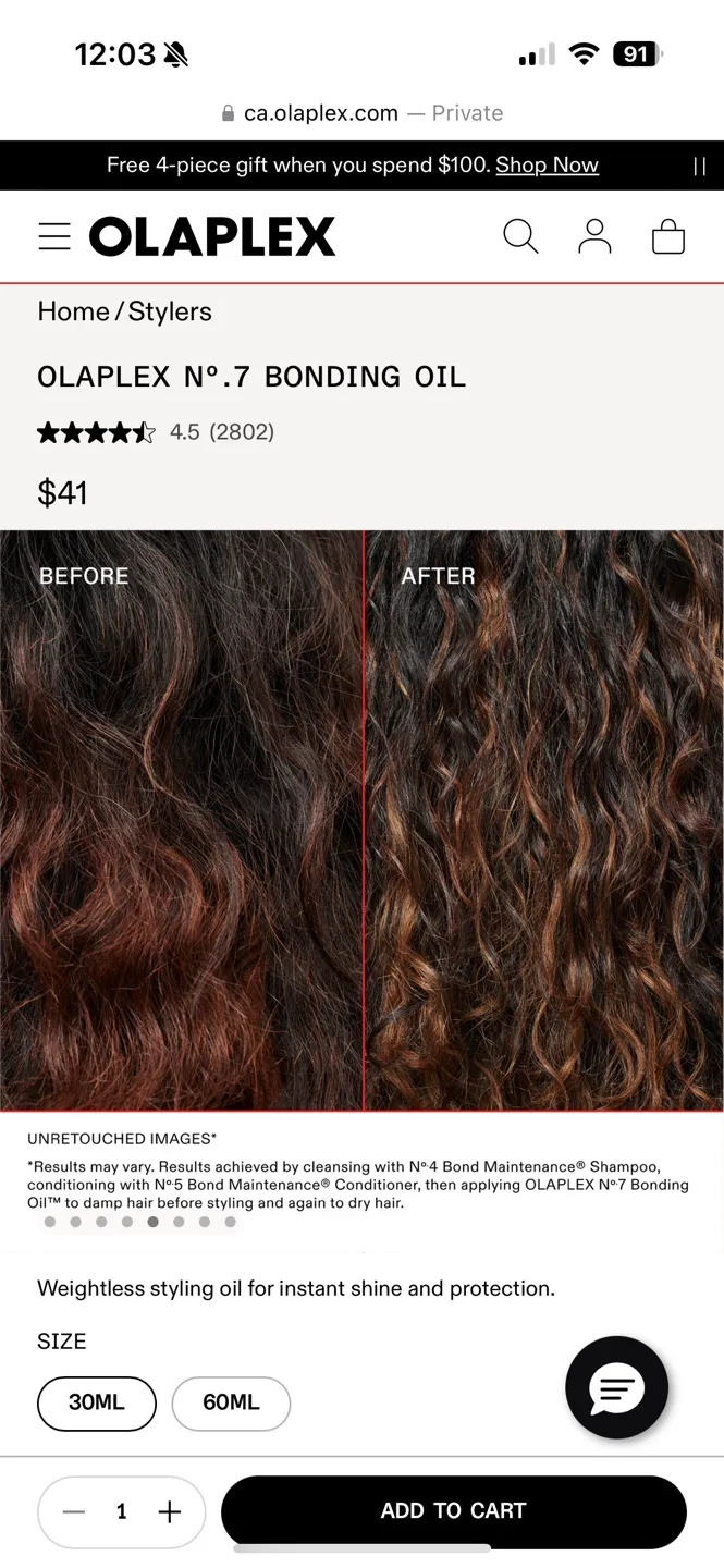 Olaplex No.7 Bonding Oil Travel Size image indicator(3)