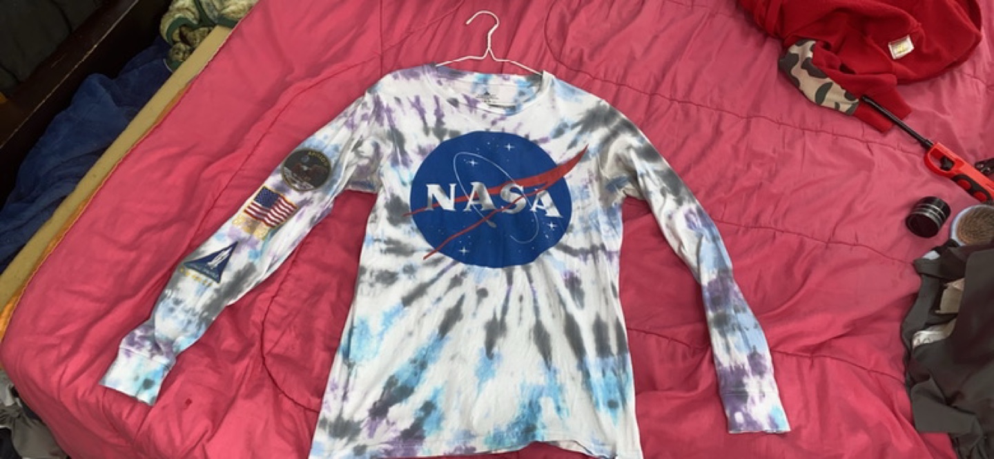NASA Tie-Dye Long Sleeve Shirt