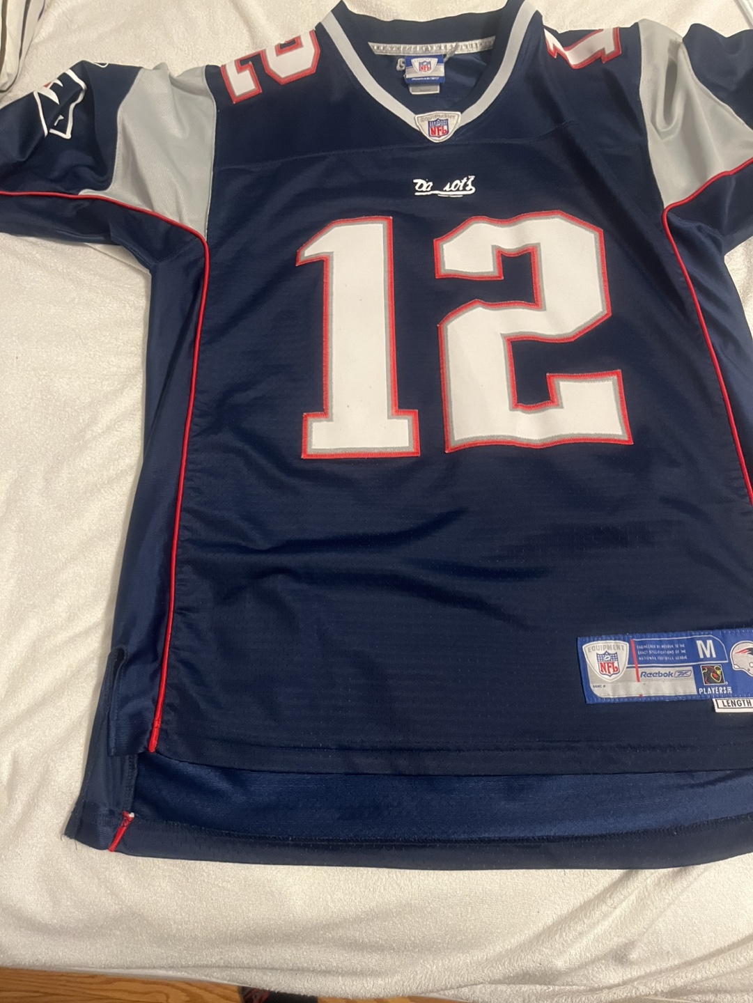 Tom Brady #12 New England Patriots Reebok Jersey - Size M