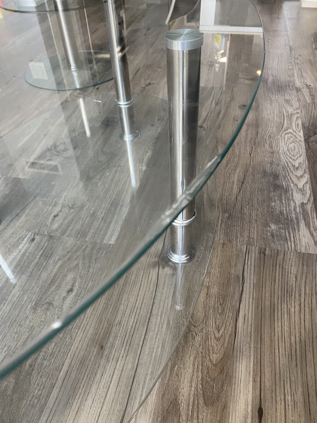 Glass and chrome Coffee Table Set - photo 5