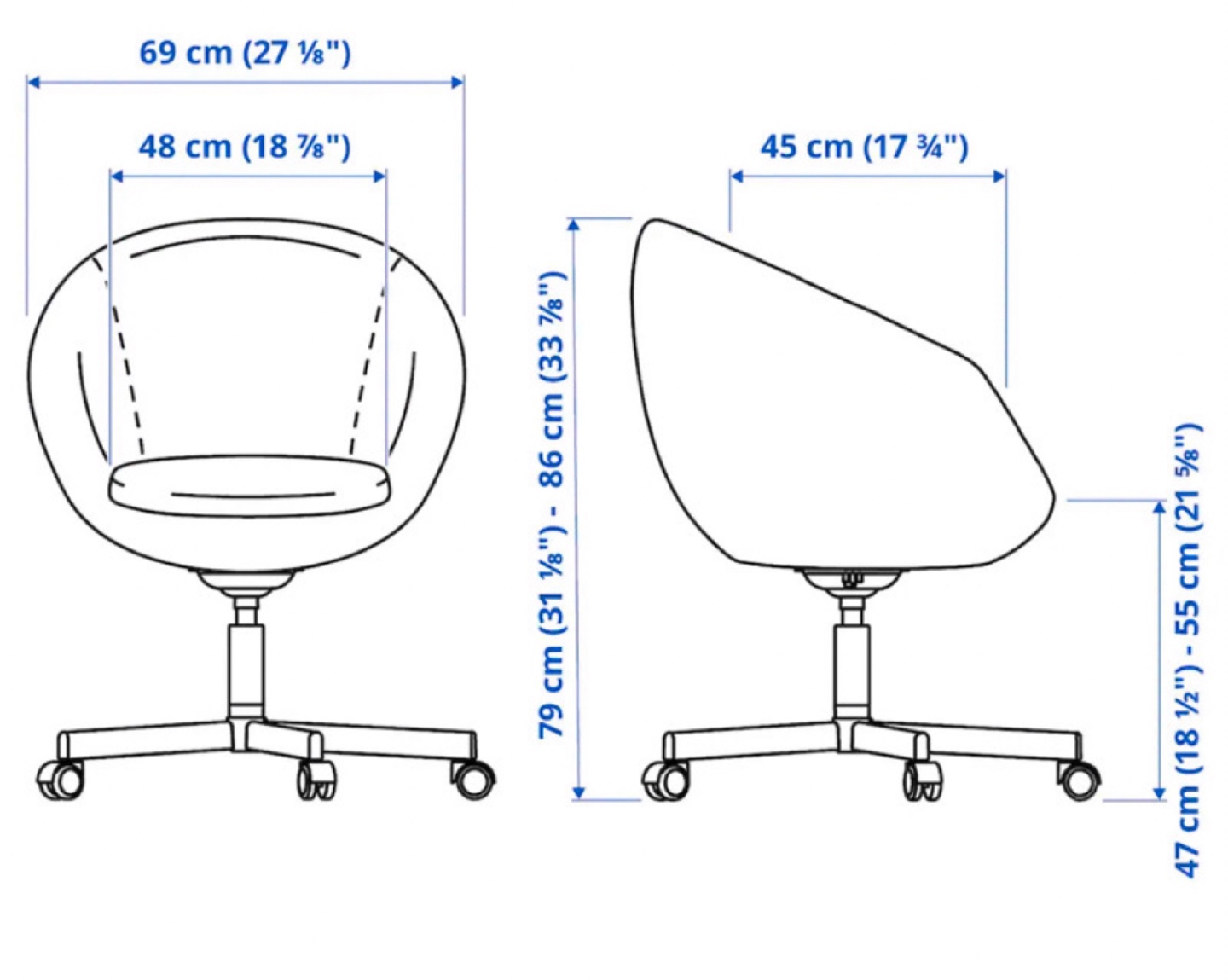 Moving Sale! IKEA Swivel Office Chair - photo 3