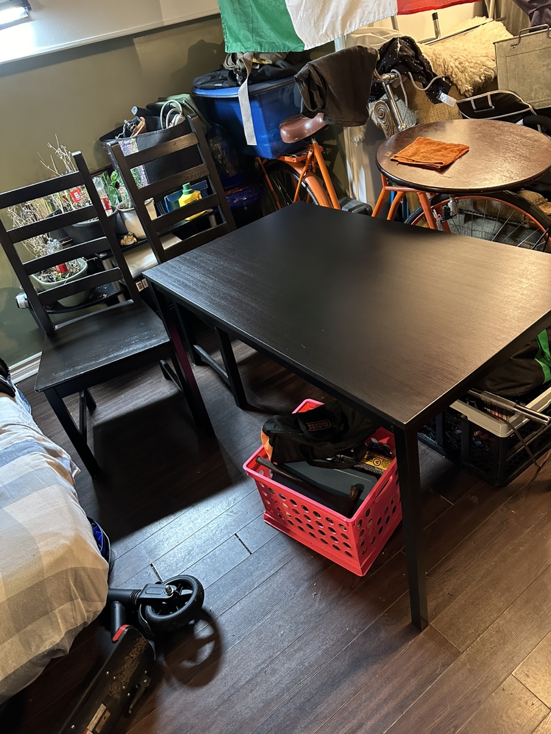 IKEA JOKKMOKK Table and 4 Chairs - Black-Brown | Karrot