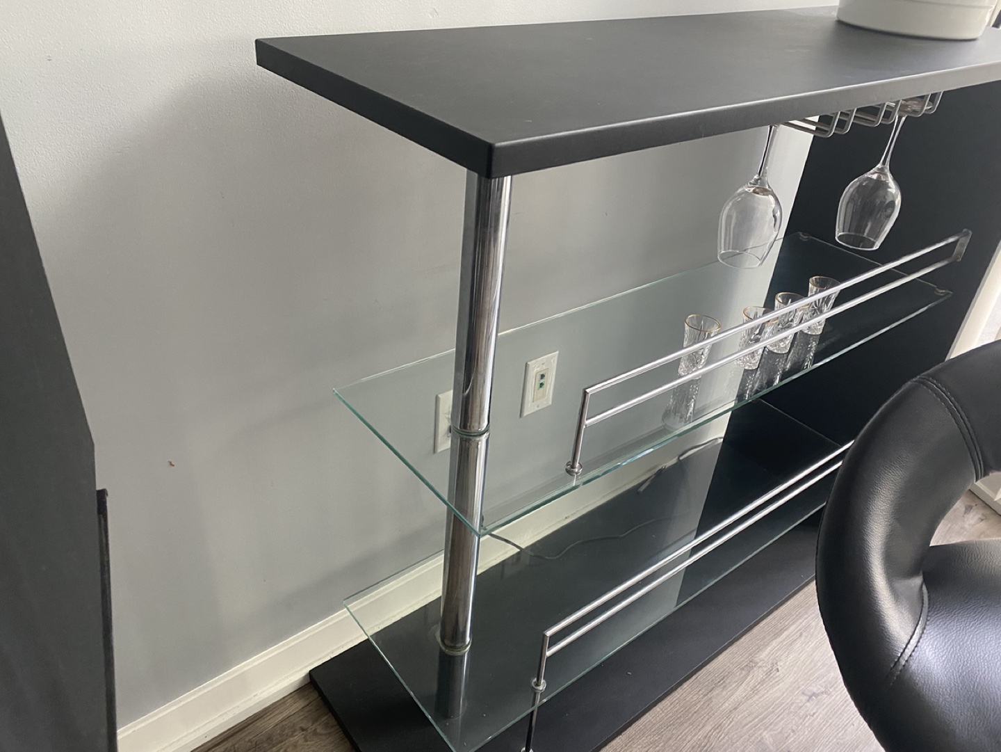 Modern Home Bar with Two Stools - photo 5