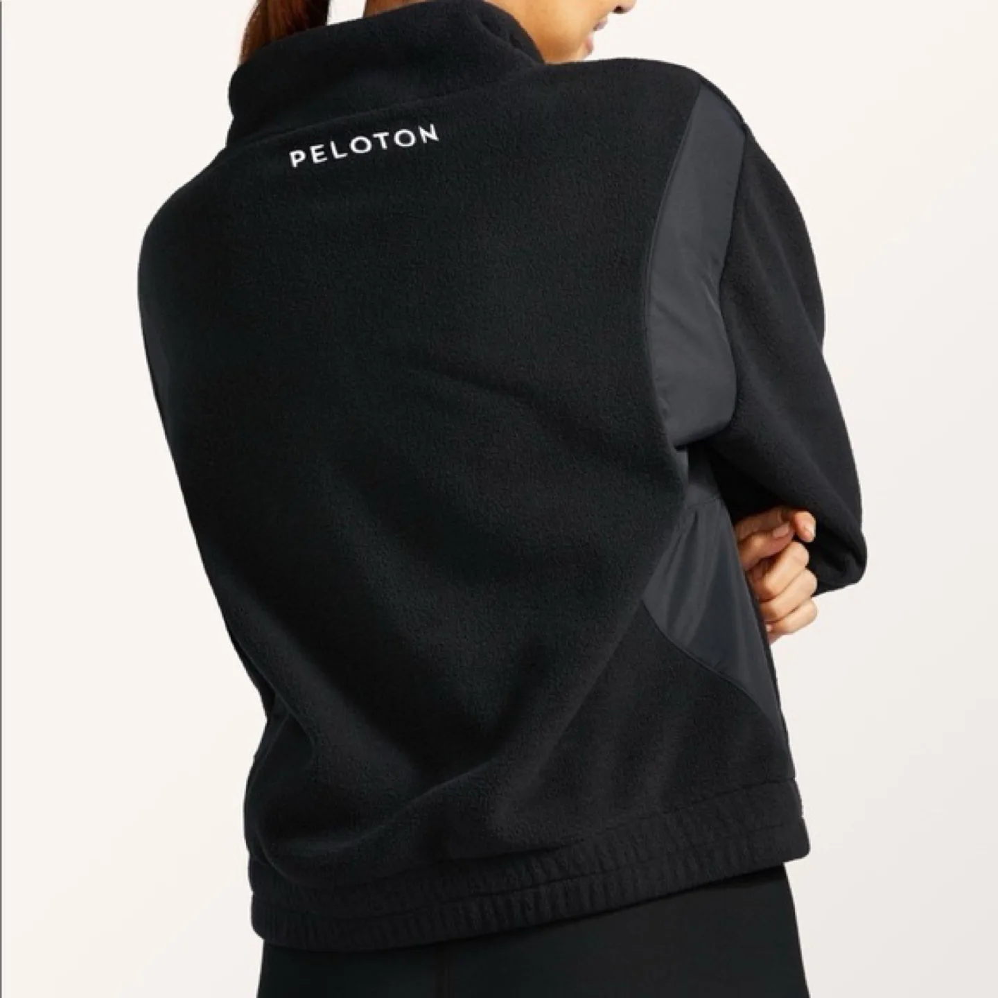 Peloton Black Fleece Quarter-Zip Jacket/ Sweater Size Small image indicator(2)