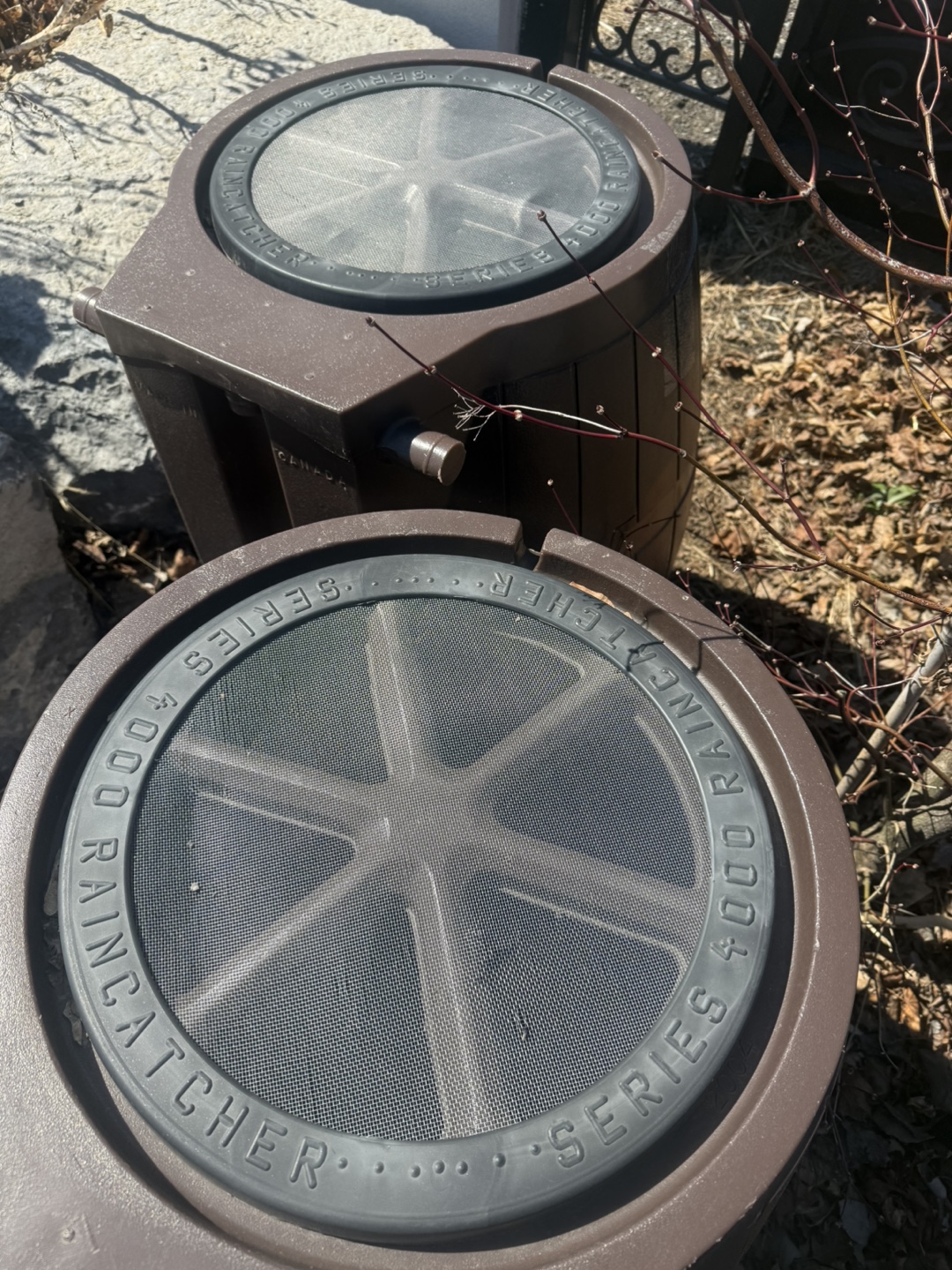 Pair of RainCatcher Series 400 Rain Barrels