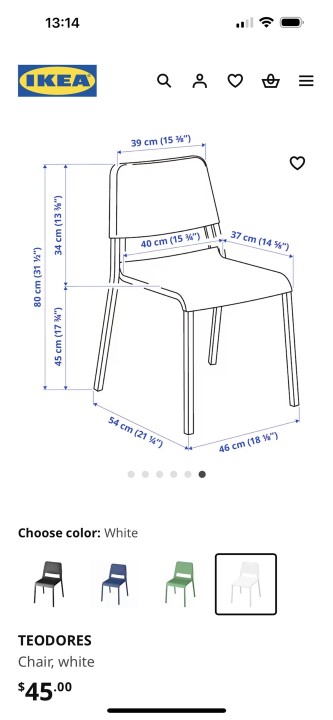 Brand New - IKEA Teodores White Chair - photo 2