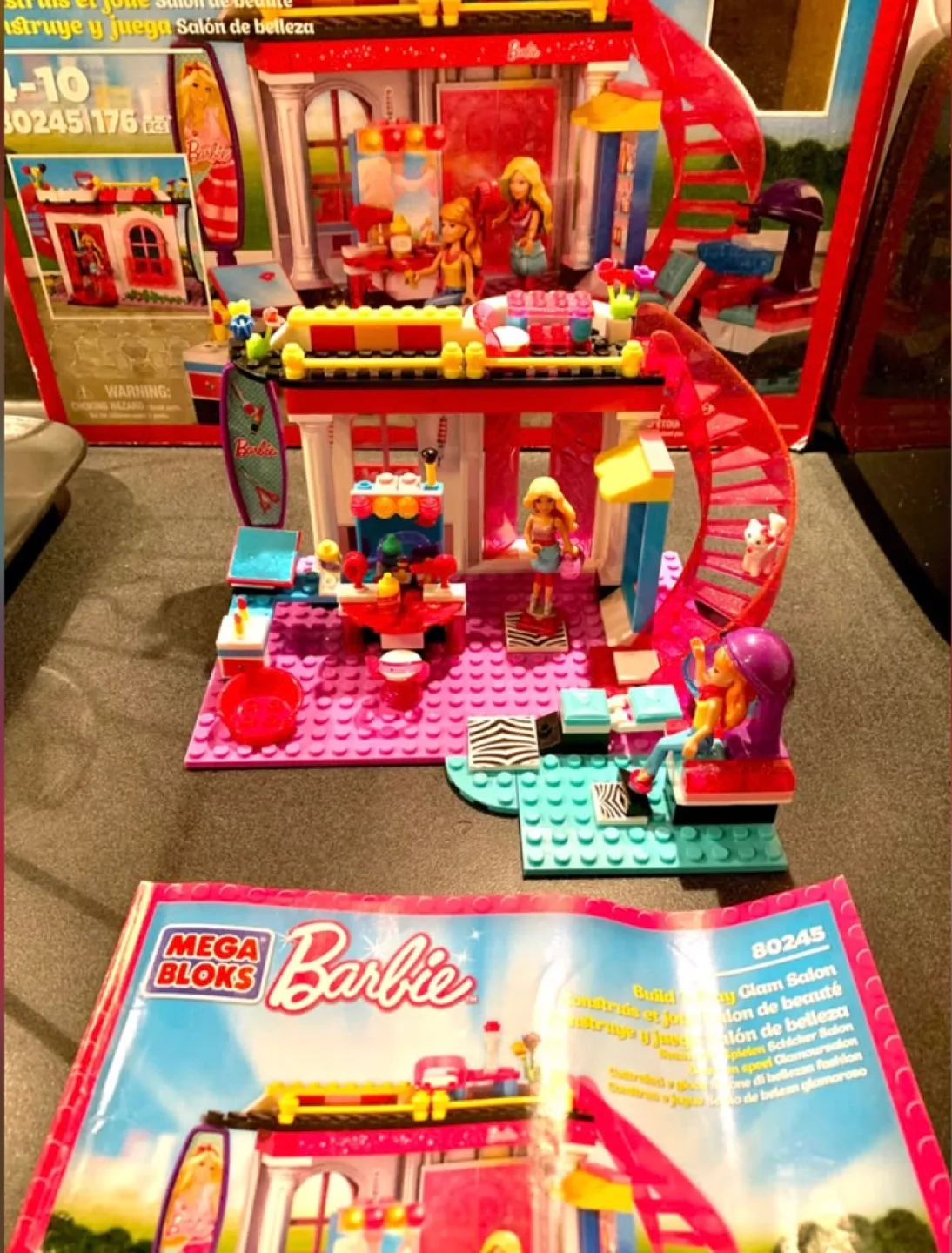 Mega Bloks Barbie Glam Salon Building Set #80245 image indicator(2)