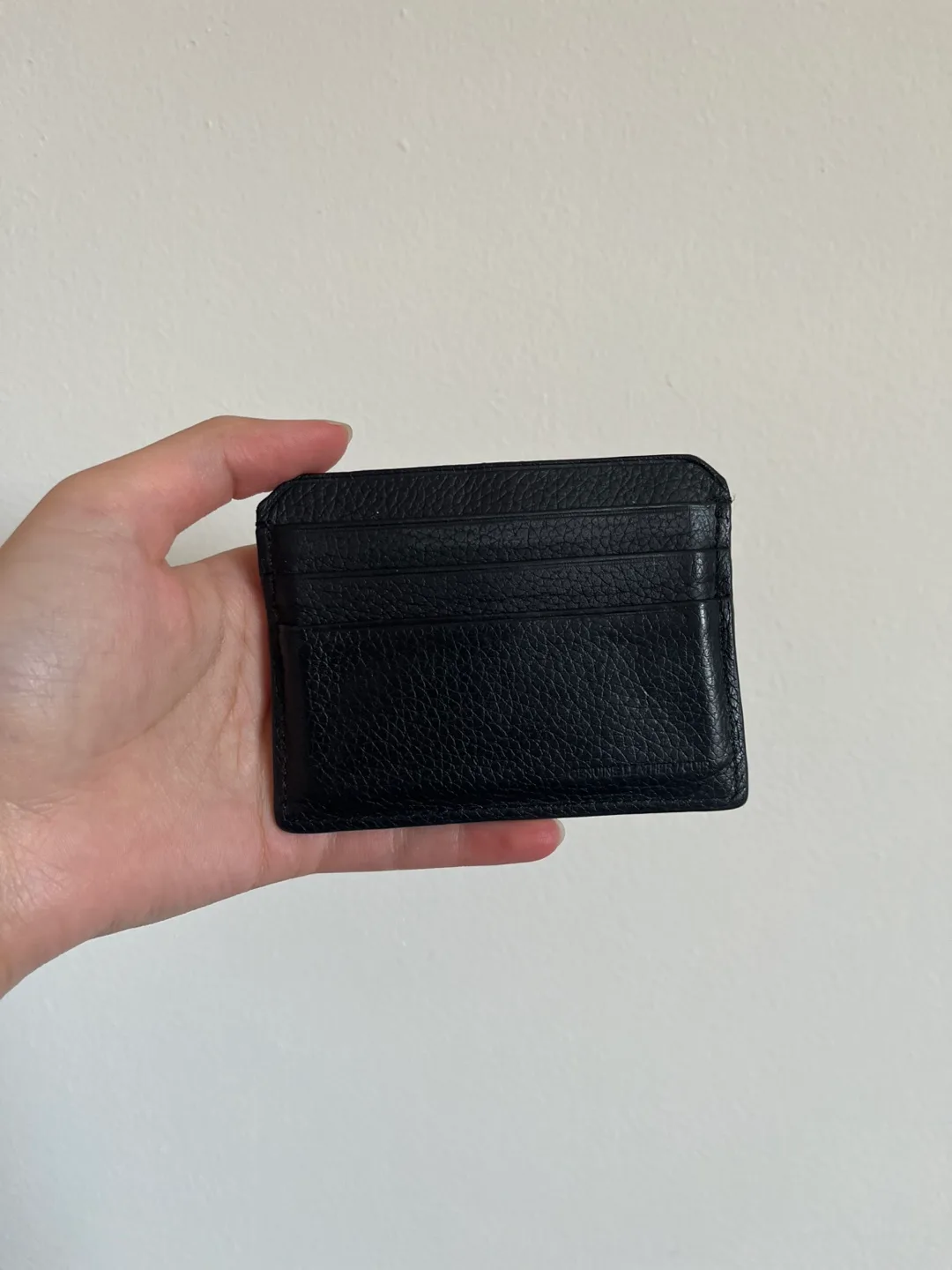 Calvin Klein Black Leather Card Holder image indicator(2)