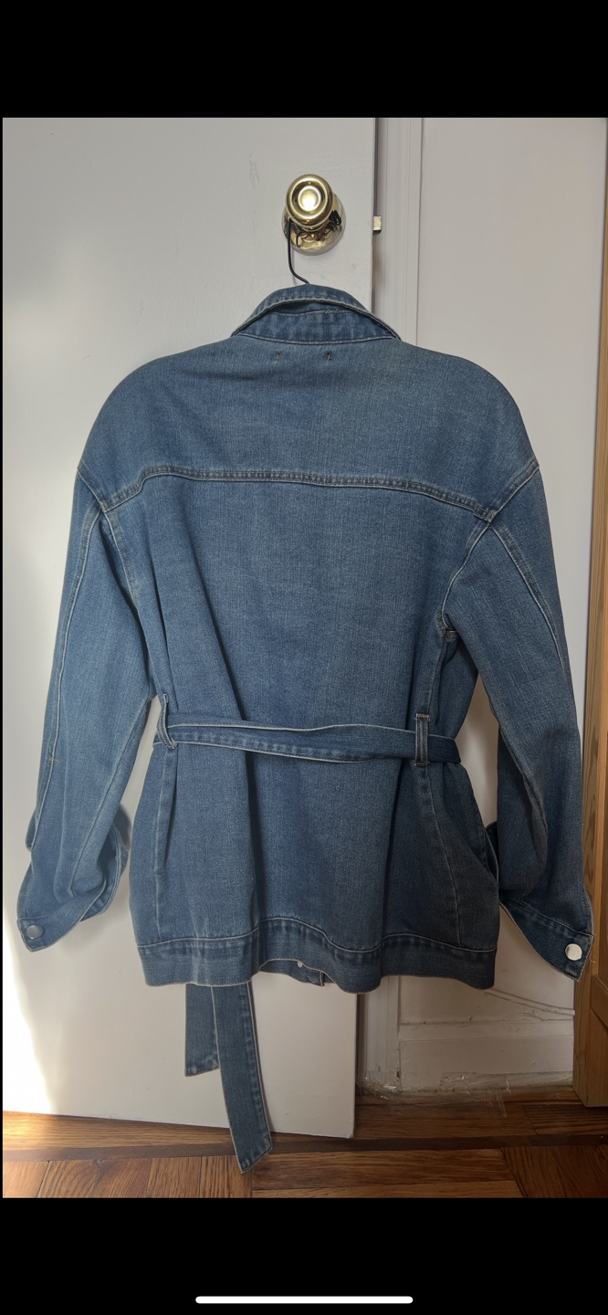 Belted Denim Jacket - photo 3