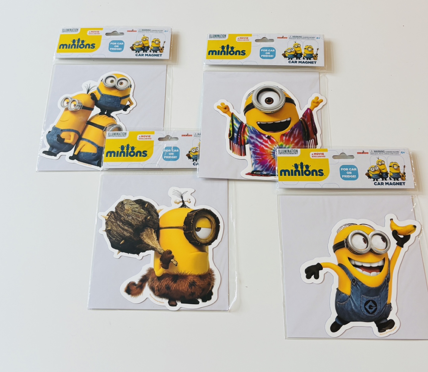 Minions Car or Fridge Magnets - Set of Four - photo 2