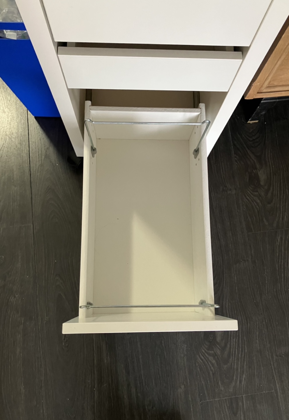 White Mobile Filing Cabinet - photo 3