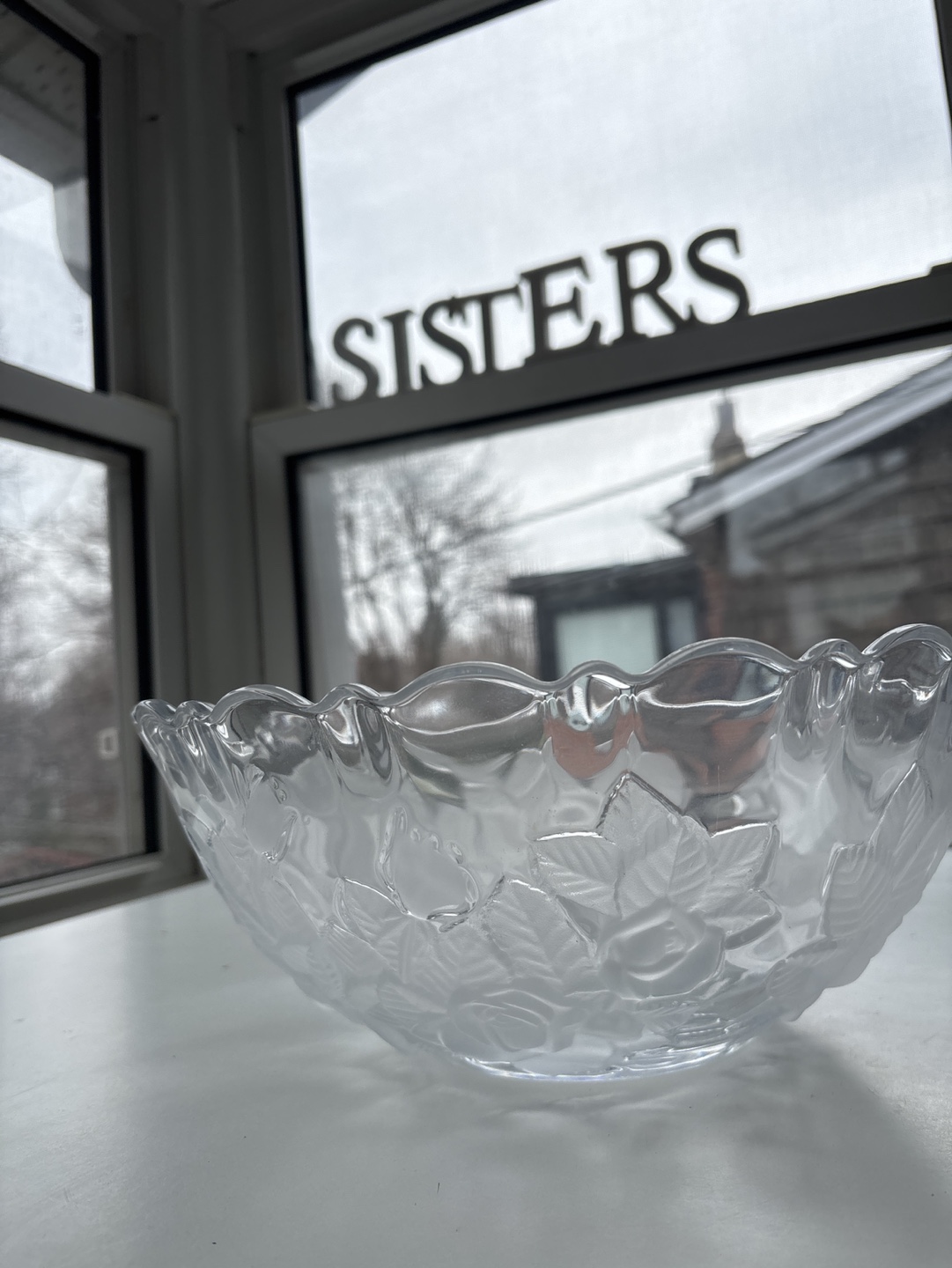 Mikasa Large Crystal Rose Bowl - photo 4