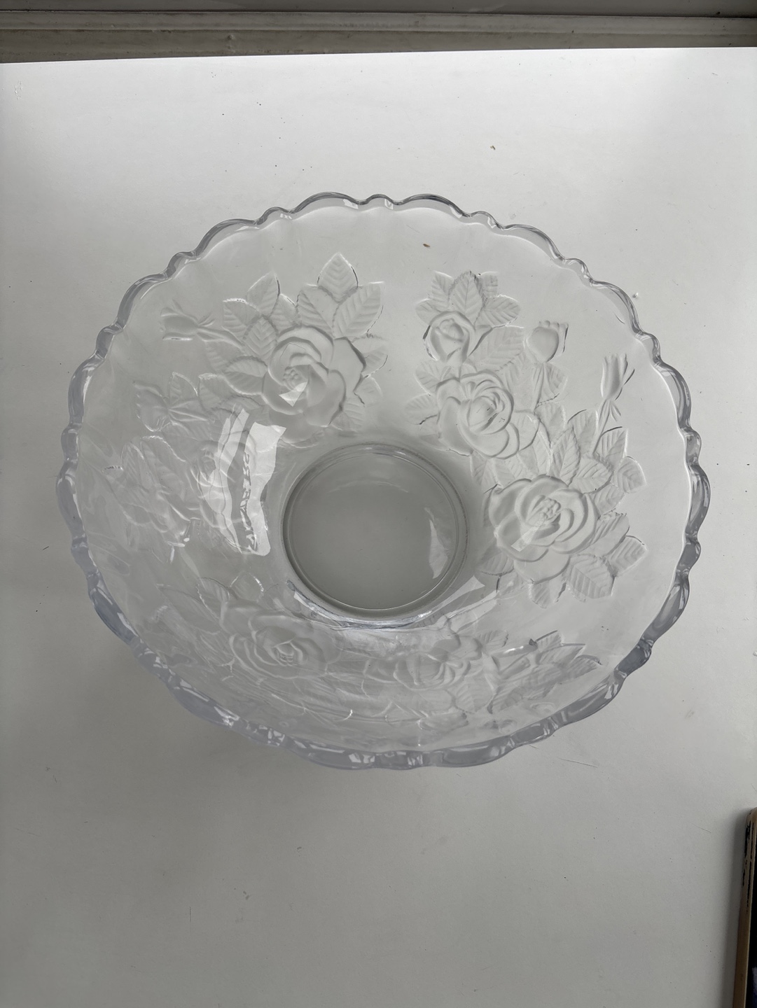 Mikasa Large Crystal Rose Bowl - photo 2