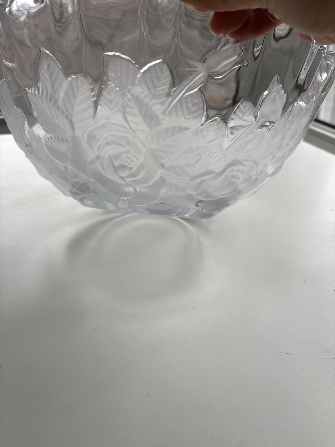 Mikasa Large Crystal Rose Bowl - photo 3