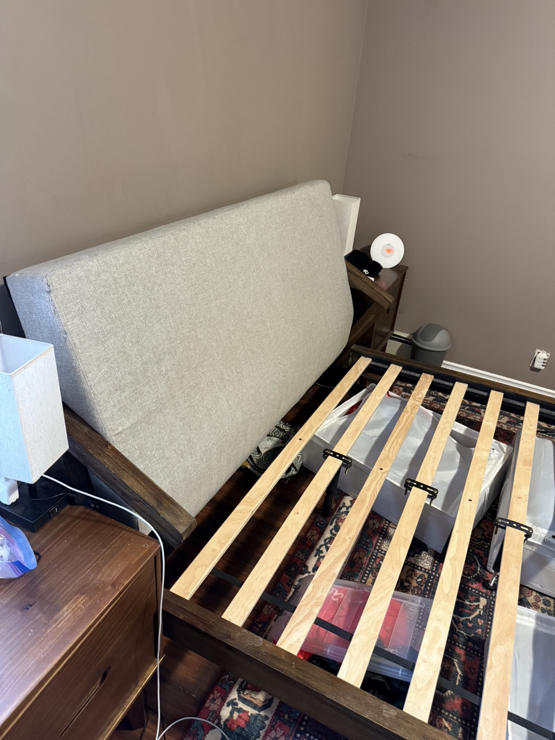 Queen Upholstered Panel Bed - photo 4