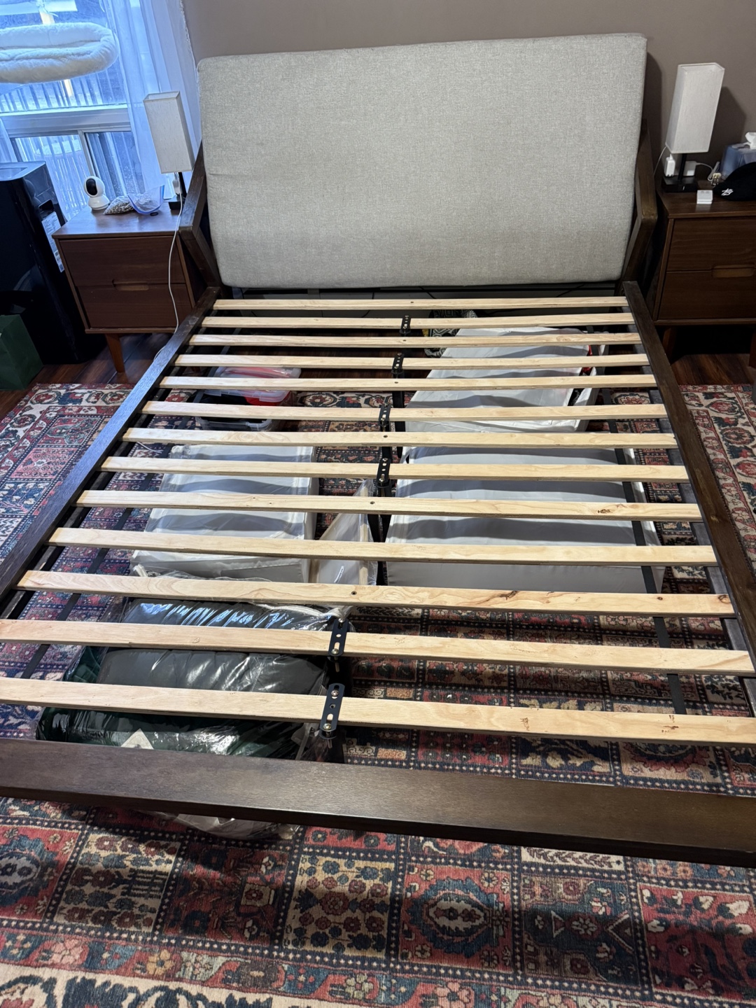 Queen Upholstered Panel Bed - photo 5