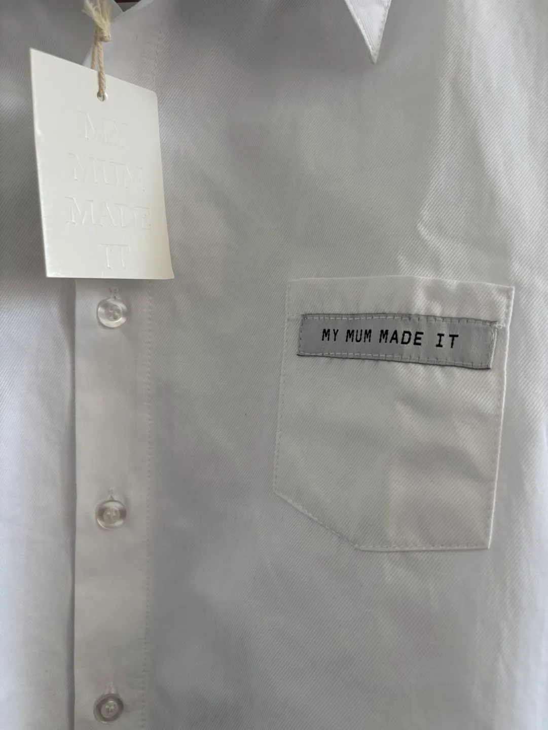 NWT My Mum Made It | Cropped Button-Up - L image indicator(4)