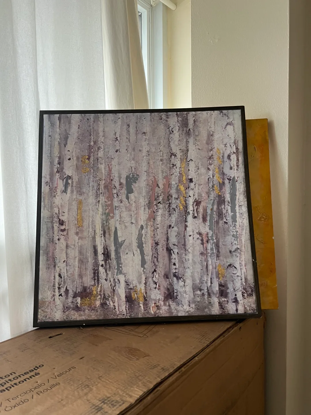 Framed Birch Tree Wall Art thumbnail