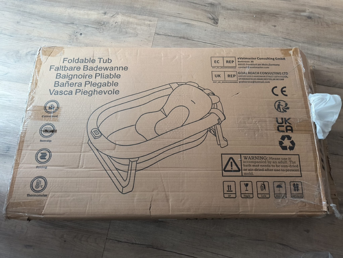Foldable Baby Bath Tub with Newborn Support - photo 4