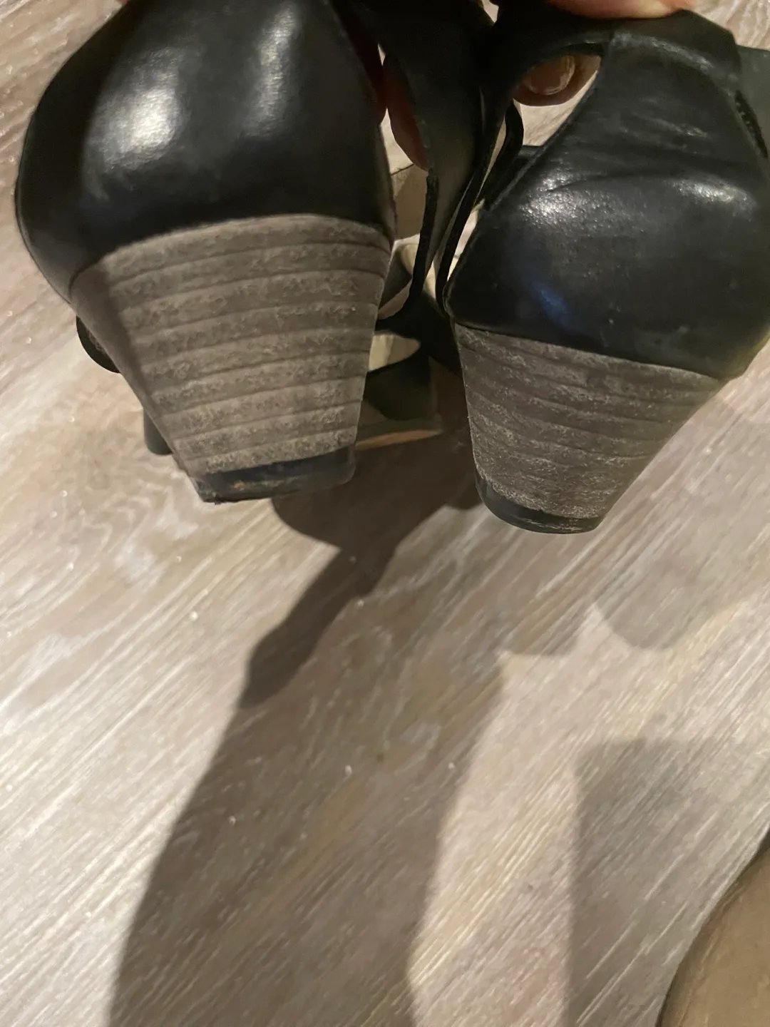 Coach Vivian Black Leather Sandals - Size 9B image indicator(6)