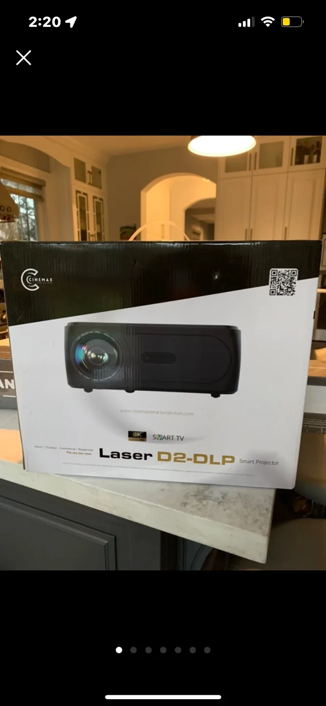 Cinemax Laser D2-DLP Smart Projector - New in Box image indicator(2)