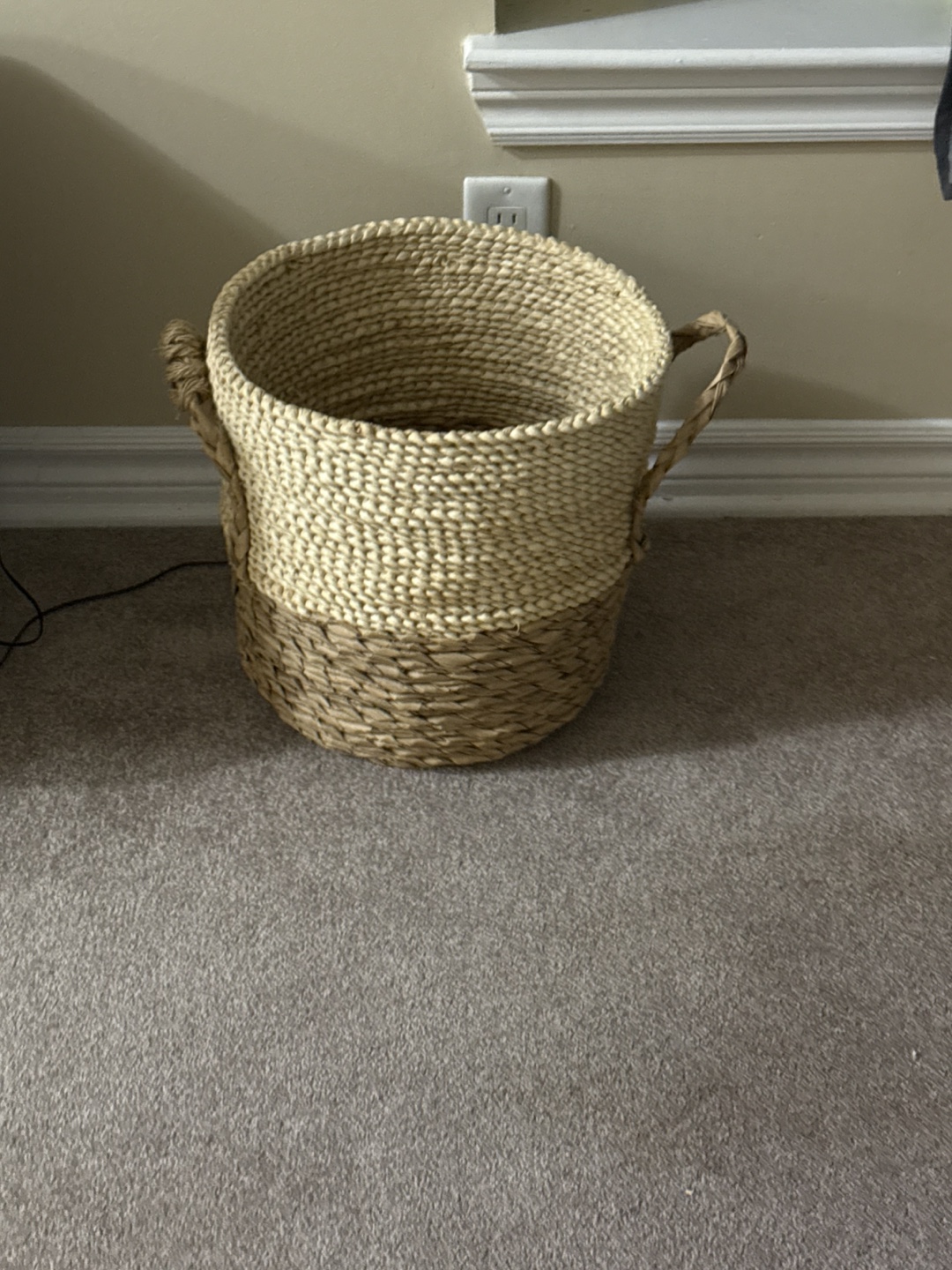 Woven Seagrass Storage Basket