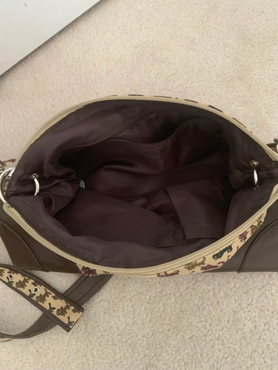 New Adorable Cat Print Crossbody/ Shoulder Bag Bag image indicator(4)