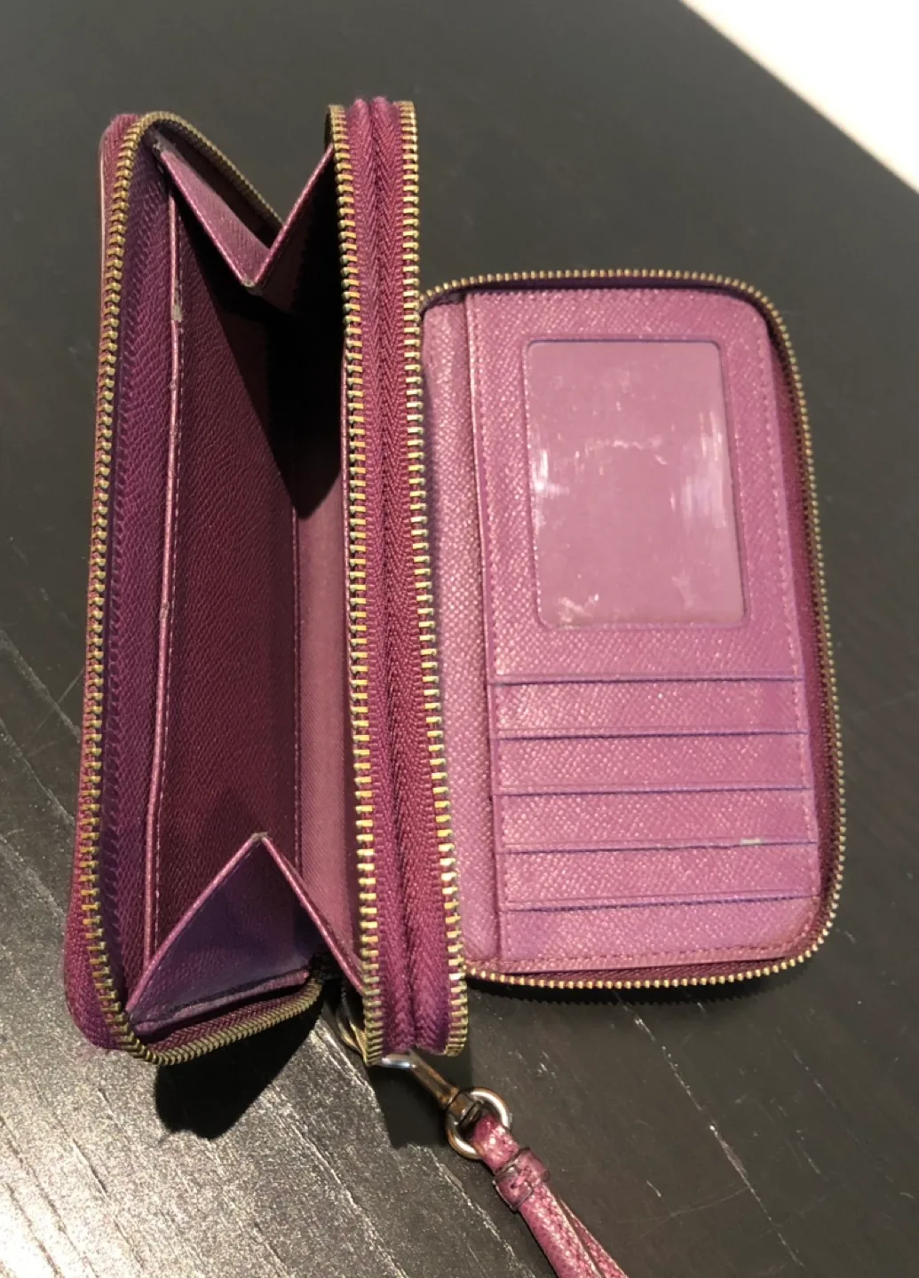 Coach Purple Wallet with Wristlet image indicator(3)