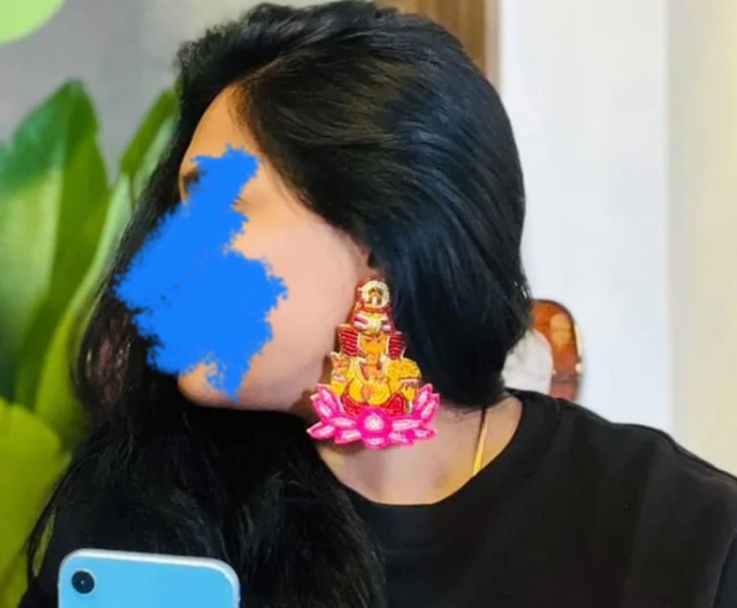 Beaded Ganesh earrings - photo 2