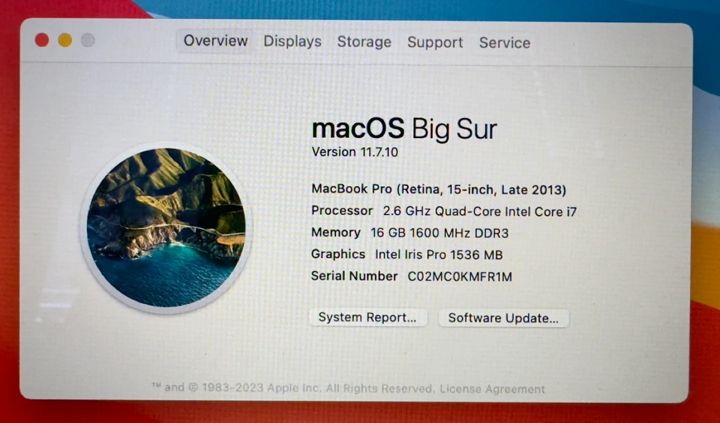 MacBook Pro 15-inch, Late 2013 - 2.6 GHz Quad-Core Intel Core i7 image indicator(4)