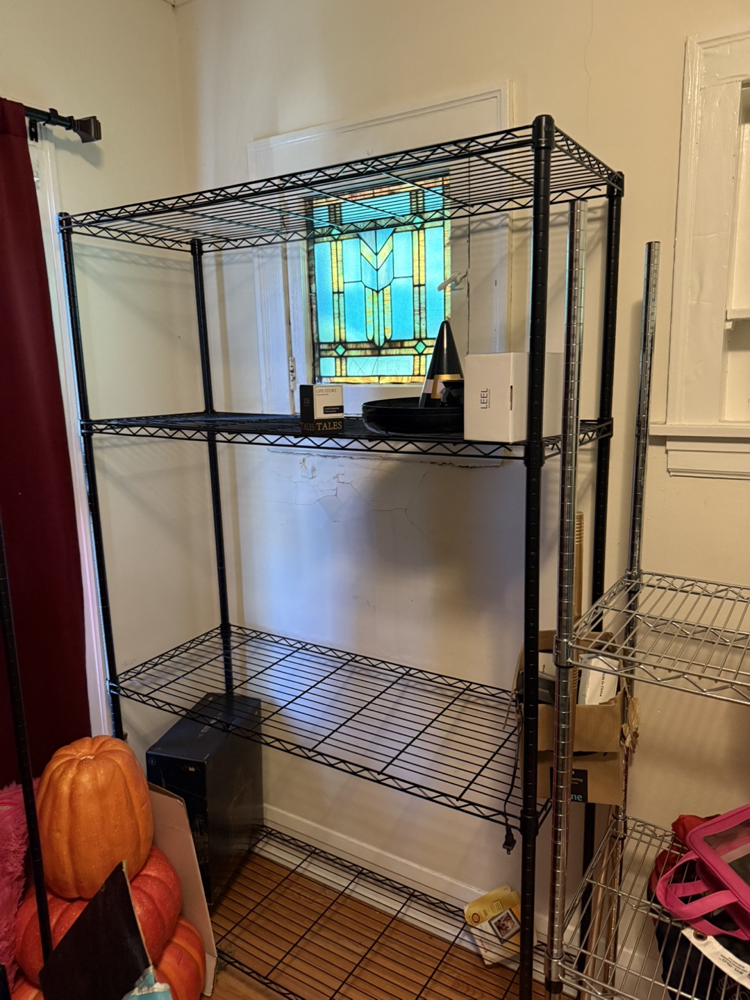 2 Metal Metro Shelves