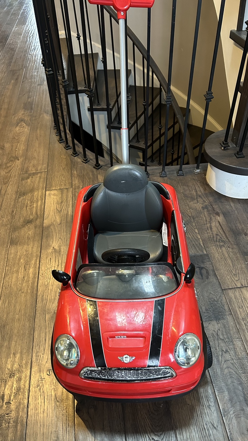 Mini Cooper Ride-On Toy Car with Push Handle - photo 2
