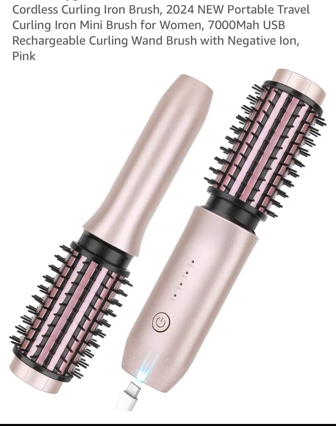 New Big Wave Cordless Curling Brush-rechargeable thumbnail