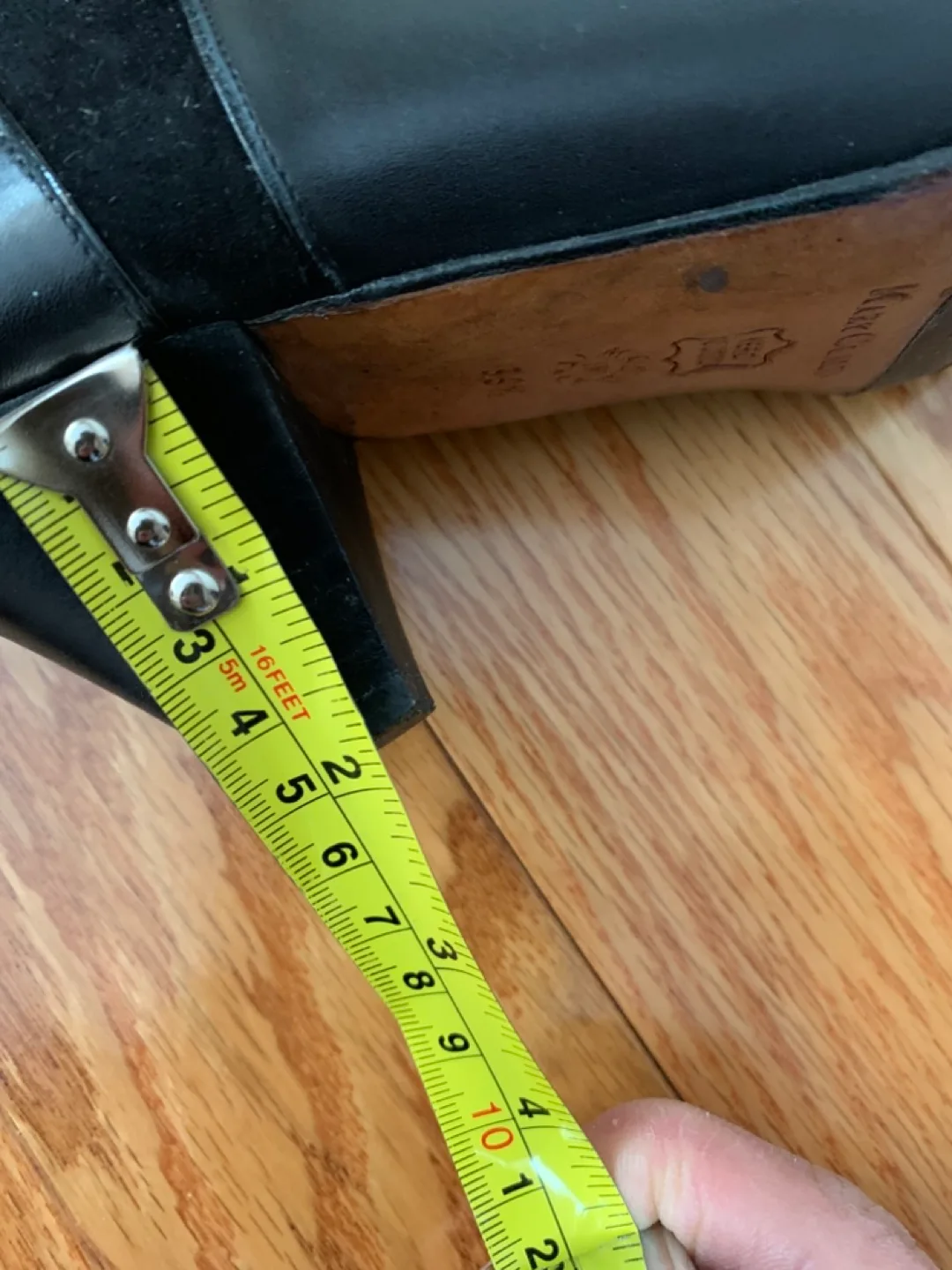 Vintage Black Italian Leather Knee-High Boots image indicator(6)