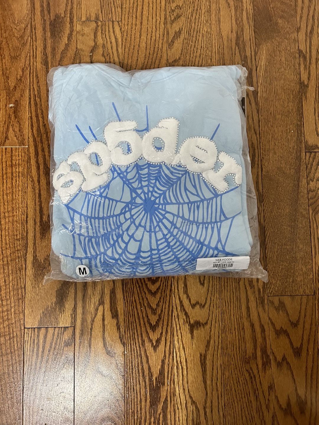 *BRAND NEW PACKAGED* sp5der hoodie sky blue
