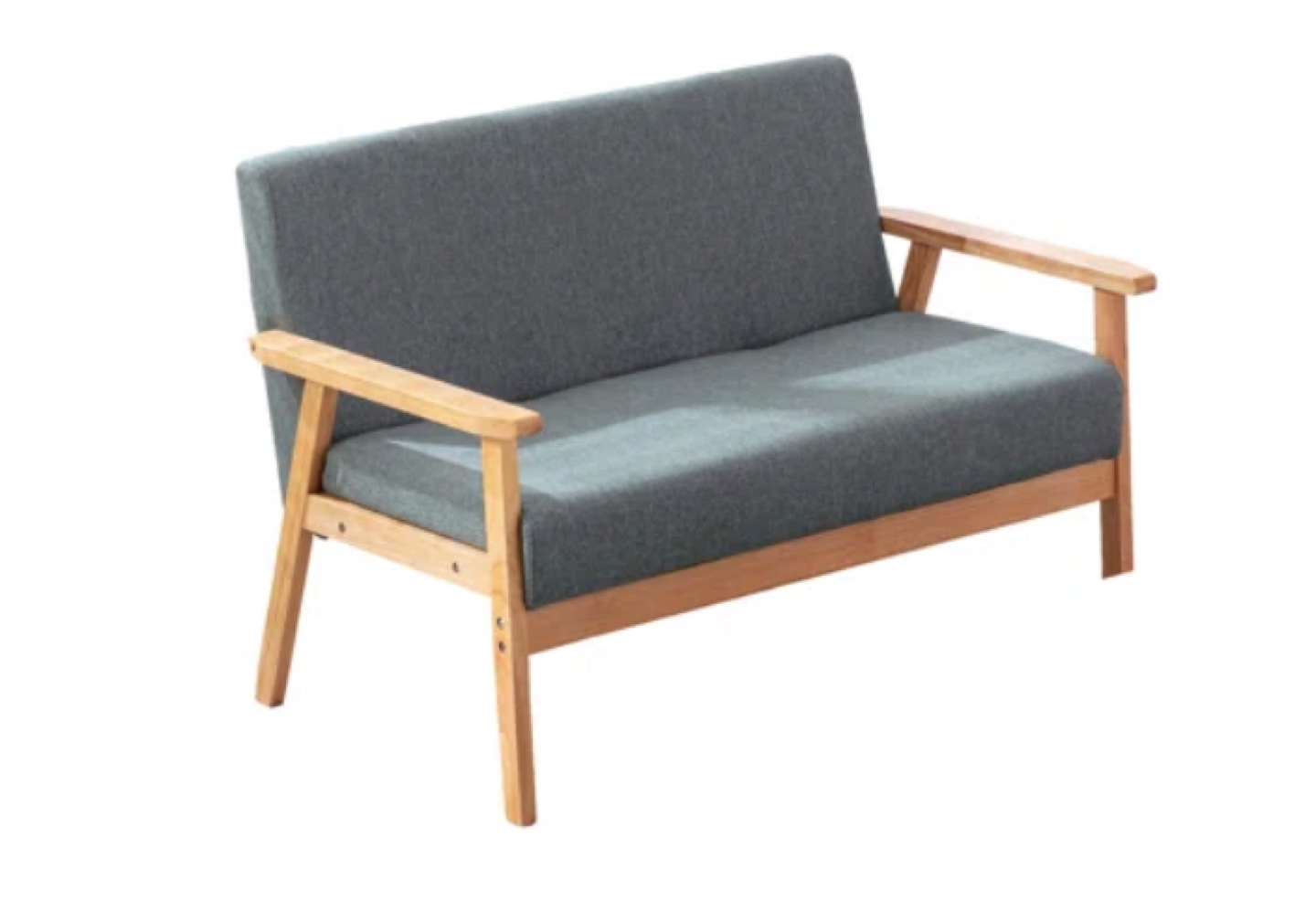 45" Linen Loveseat Midcentury/Modern - photo 4