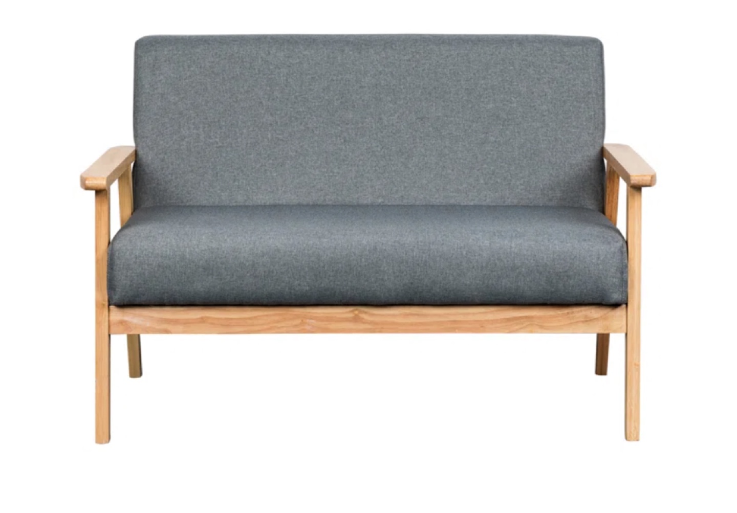 45" Linen Loveseat Midcentury/Modern - photo 2