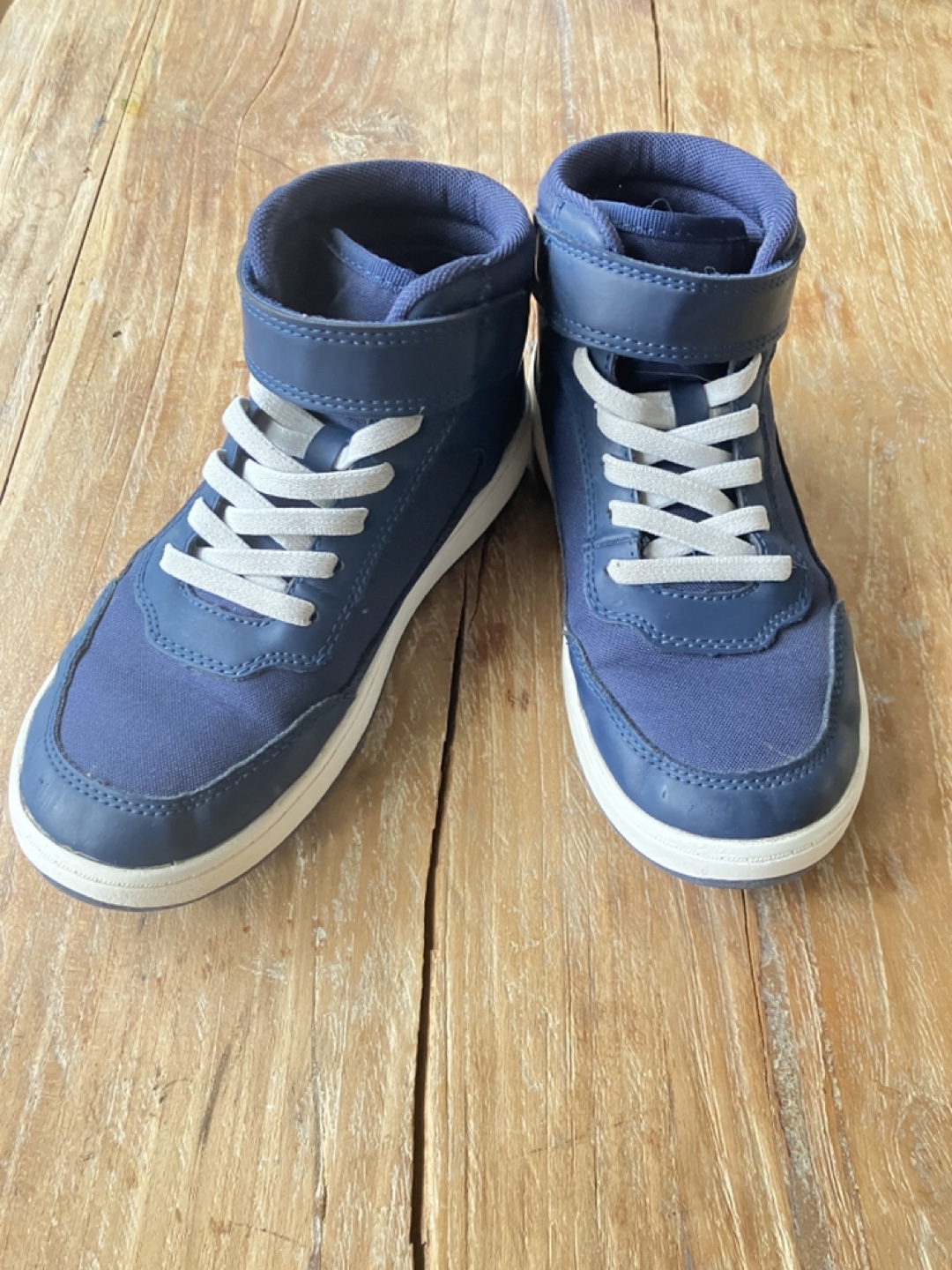 Kids' Navy Blue High-Top Sneakers Size 1.5(33)