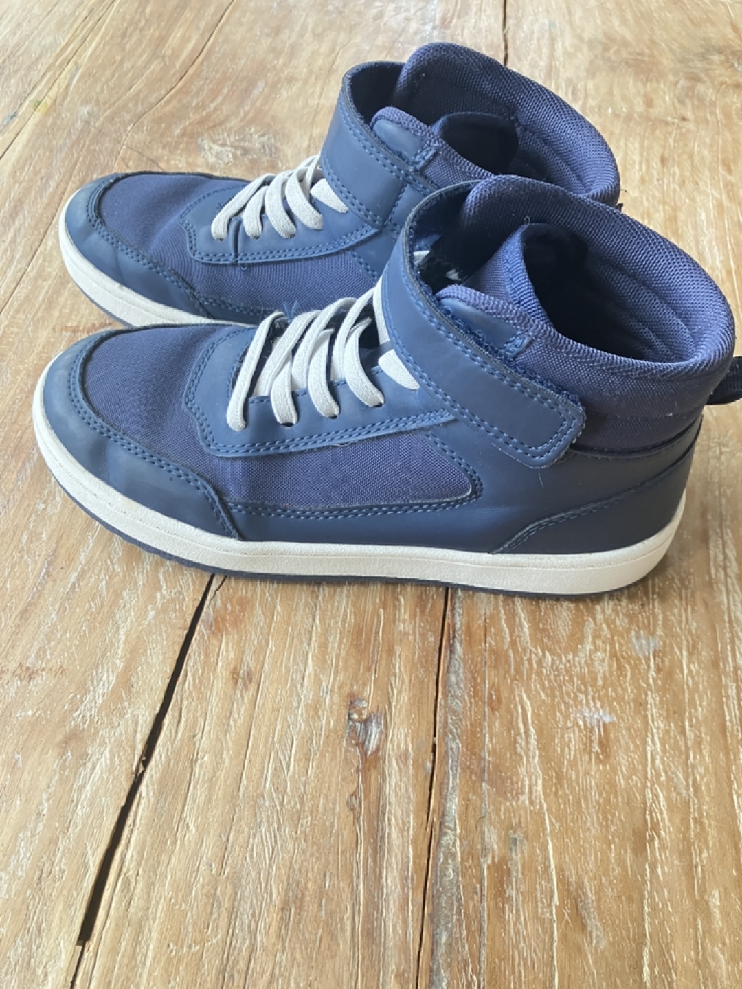 Kids' Navy Blue High-Top Sneakers Size 1.5(33) - photo 2