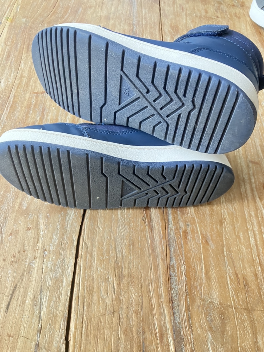 Kids' Navy Blue High-Top Sneakers Size 1.5(33) - photo 3