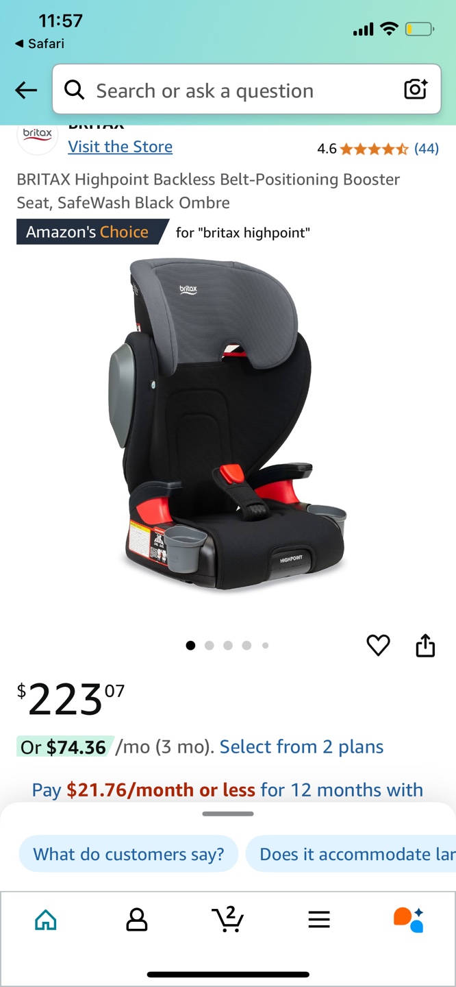 Britax Highpoint 2-Stage Booster Car Seat - photo 4
