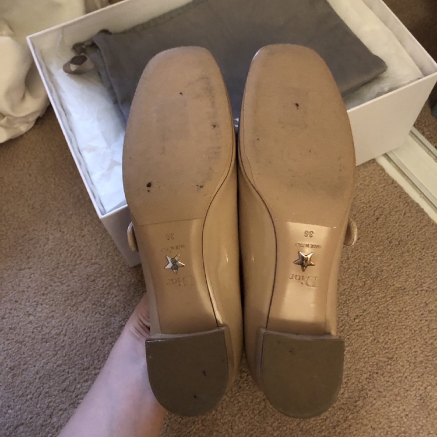 Christian Dior Patent Leather Ballerinas Size 36 - photo 3