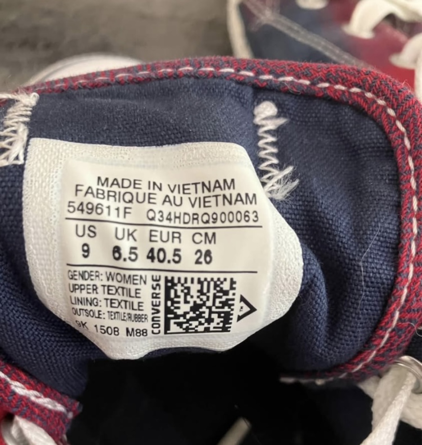 Converse. All Star Womens  - Red and Blue Plaid - photo 5