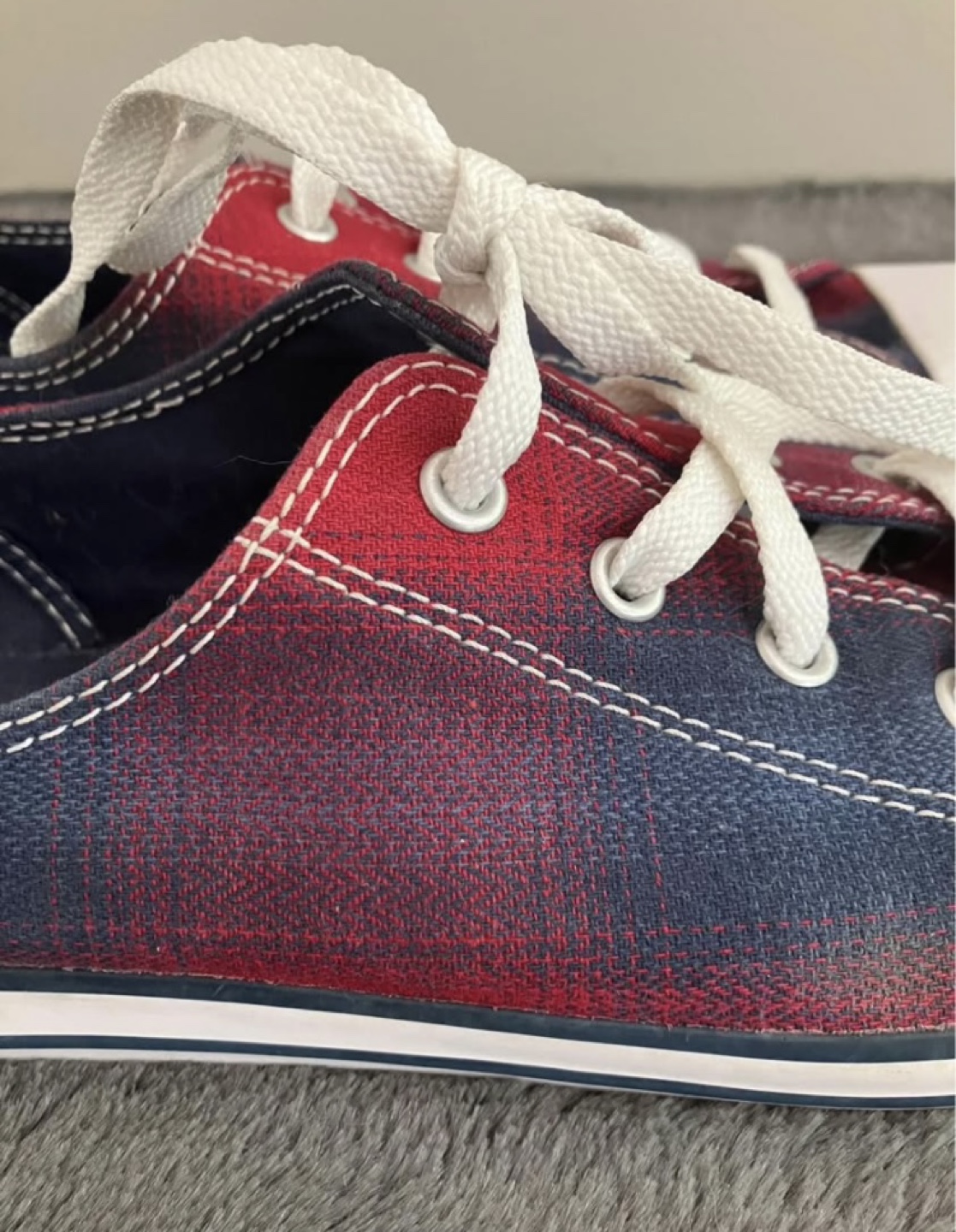 Converse. All Star Womens  - Red and Blue Plaid - photo 3