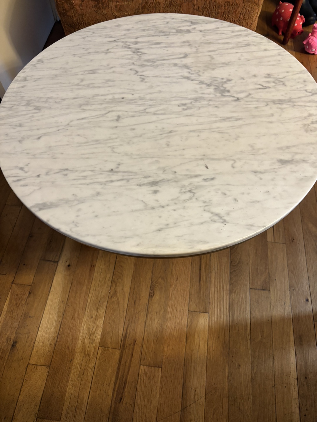 Marble Top Coffee Table with Gold Base - photo 2